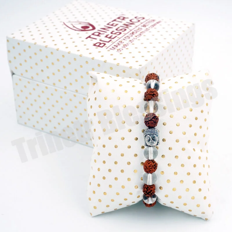 Clear Quartz with Rudraksh - Image 3