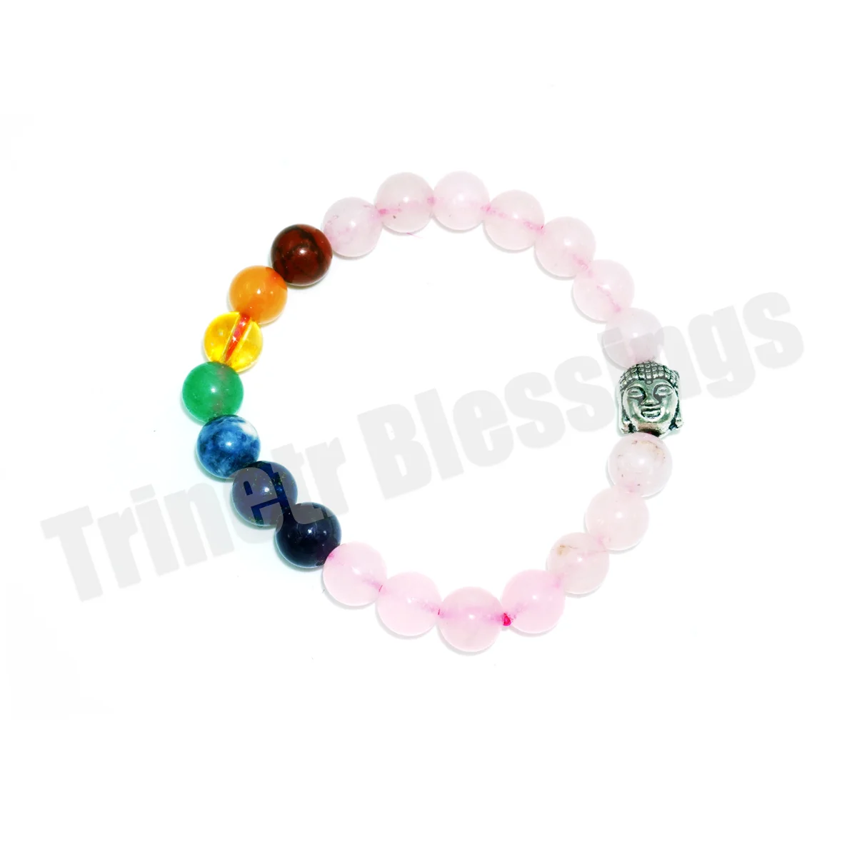 Rose Quartz with Seven Chakras - Image 2