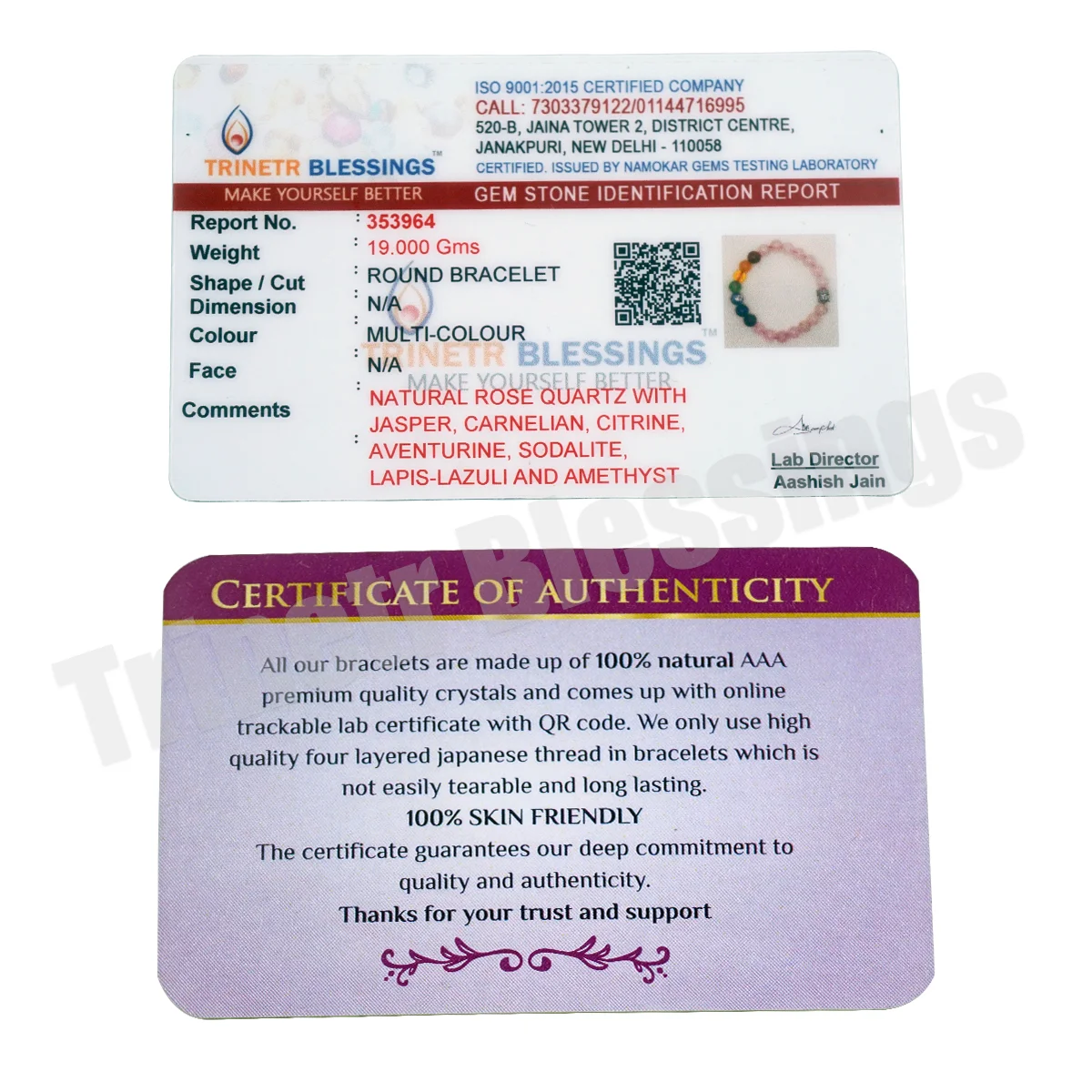 Rose Quartz with Seven Chakras - Image 4