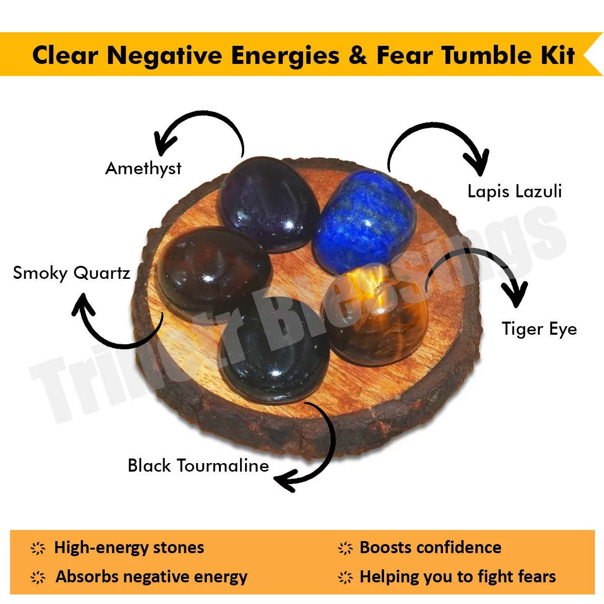 Clear Negative Energies & Fear Tumble Kit