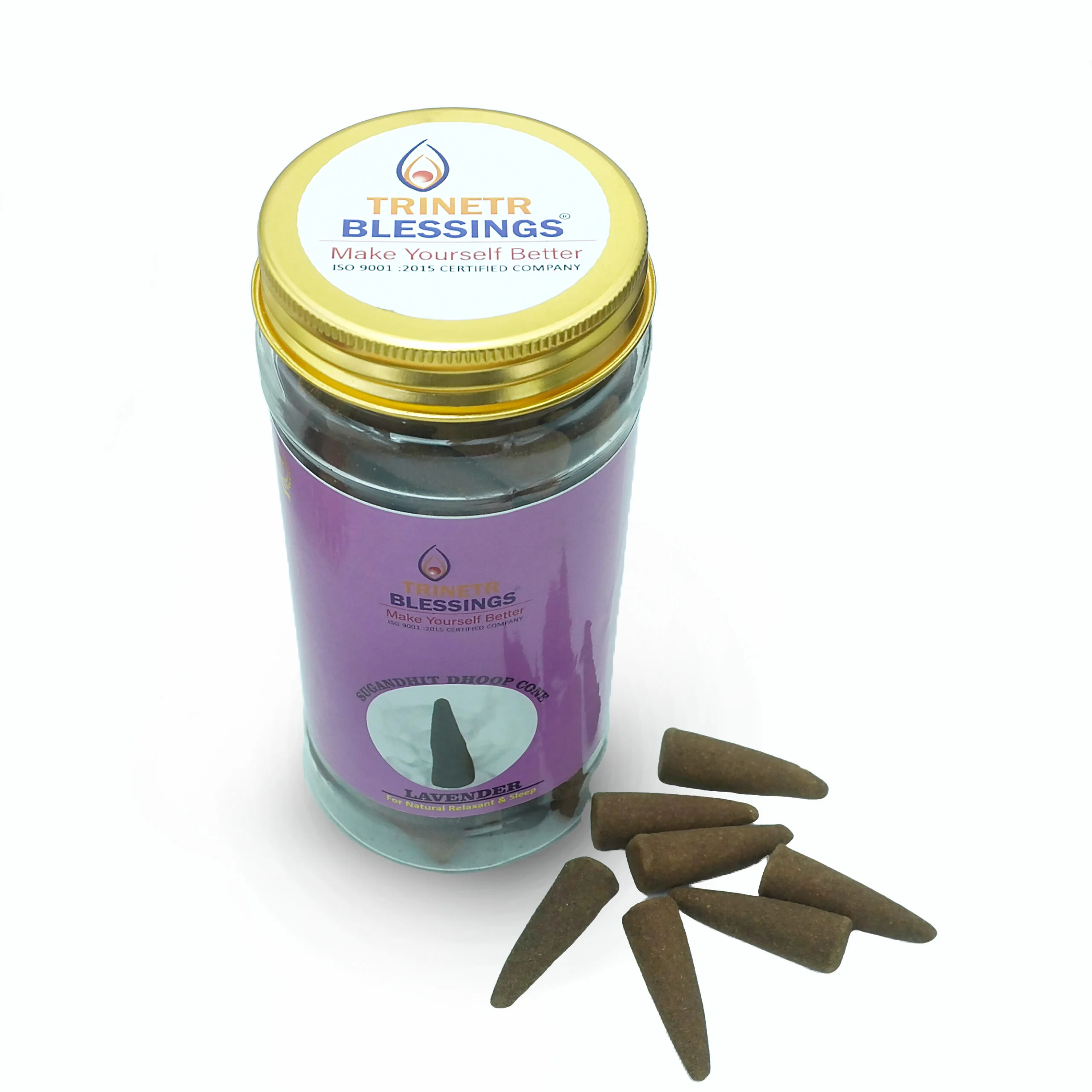 Lavender Dhoop Cones (Pack of 2) - Image 2