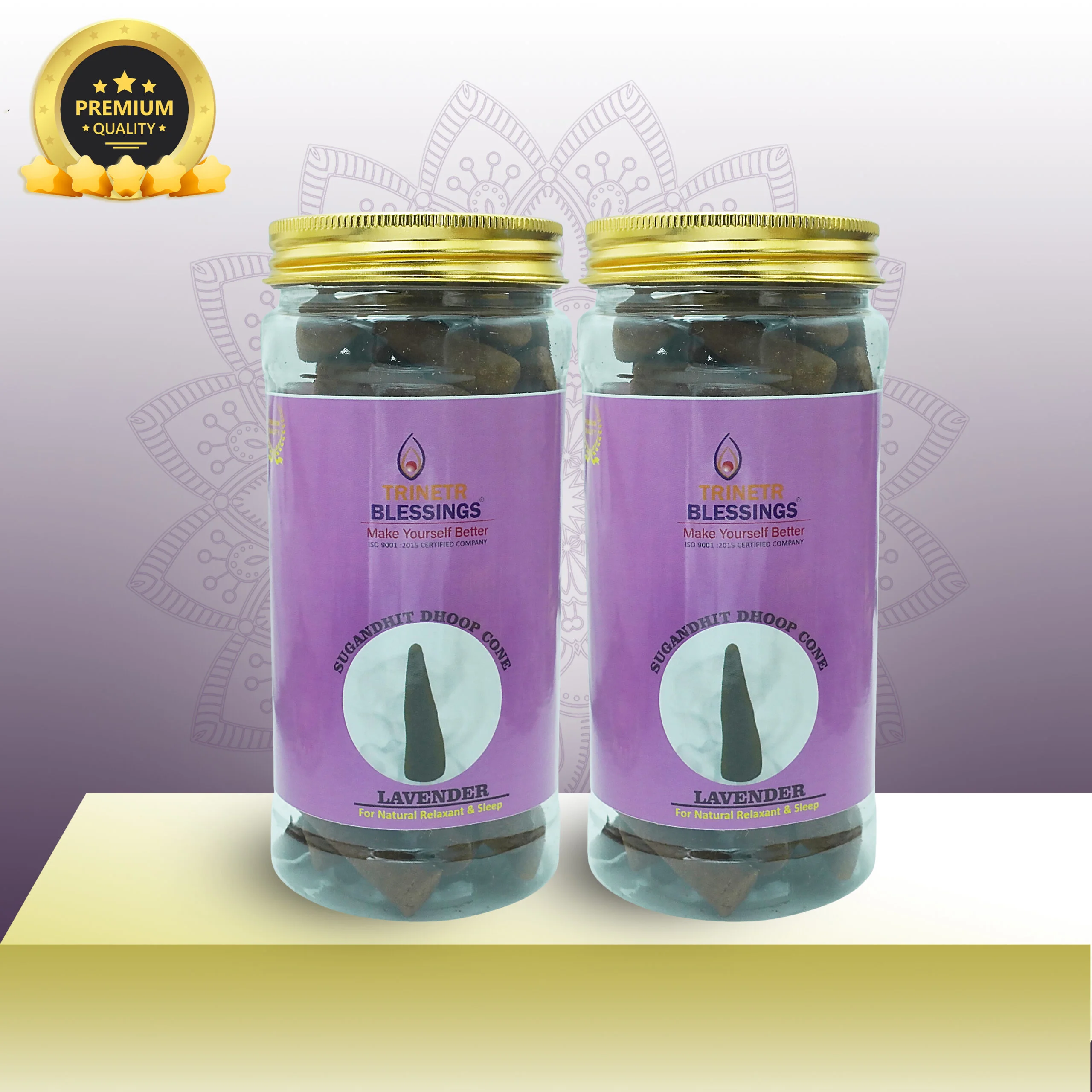 Lavender Dhoop Cones (Pack of 2)